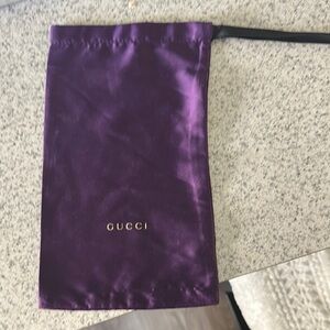 Gucci Luxurious Purple Satin Pouch